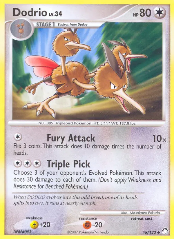 Dodrio, Mysterious Treasures #46