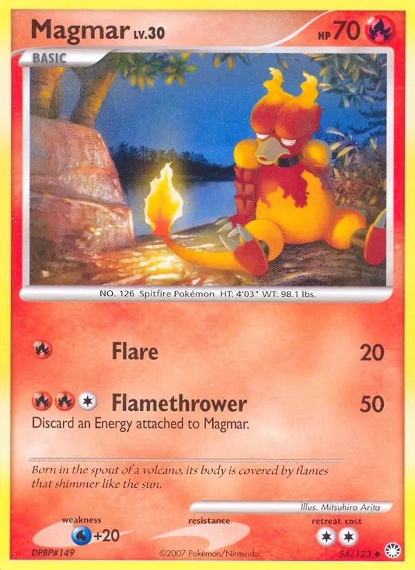 Magmar, Mysterious Treasures #54