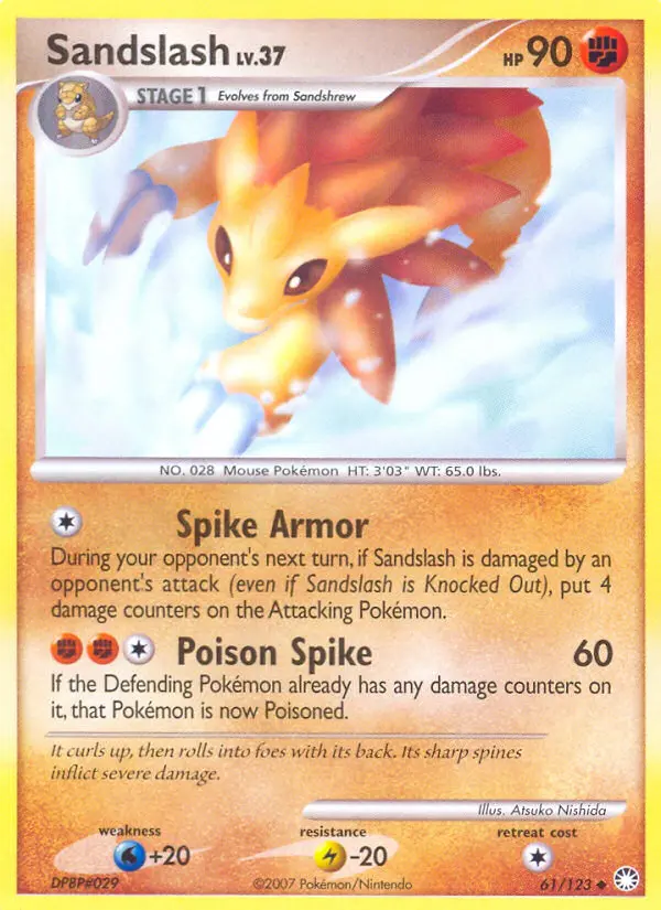 Sandslash, Mysterious Treasures #61