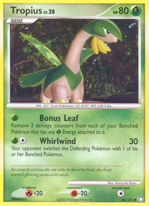 Tropius, Mysterious Treasures #64