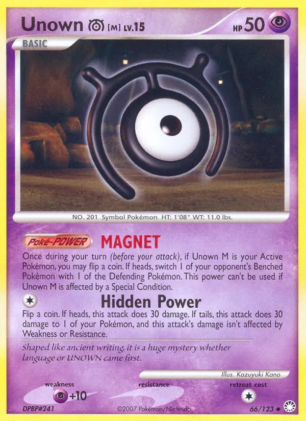 Unown M, Mysterious Treasures #66