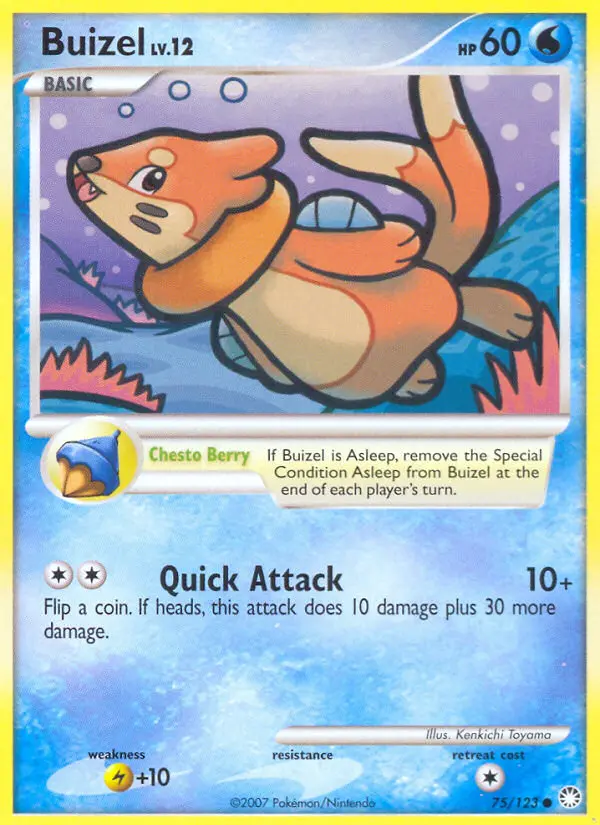 Buizel, Mysterious Treasures #75