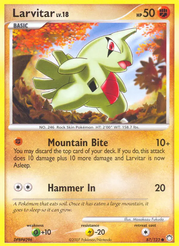 Larvitar, Mysterious Treasures #87
