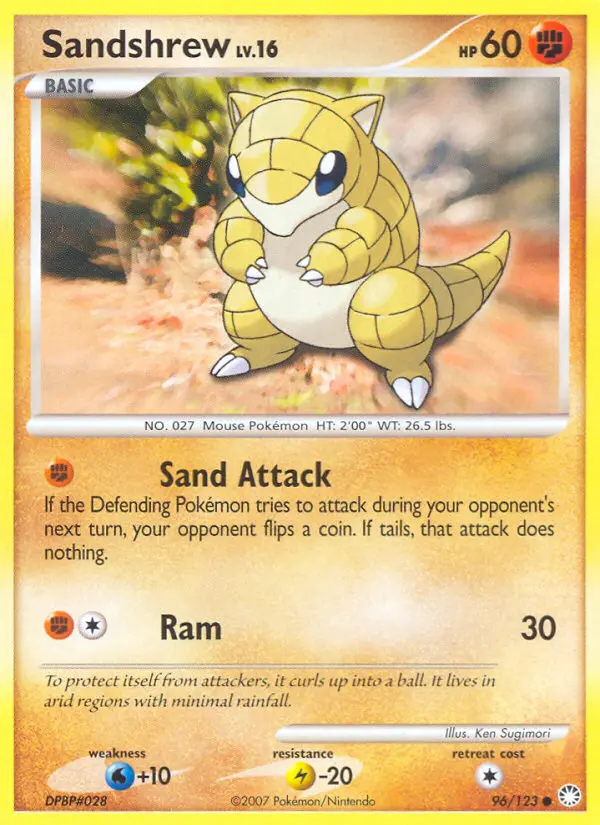 Sandshrew, Mysterious Treasures #96
