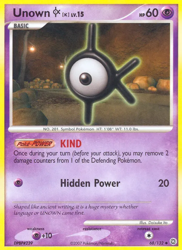 Unown K, Secret Wonders #68