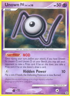 Unown N, Secret Wonders #69/132