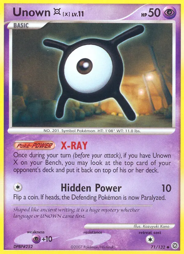 Unown X, Secret Wonders #71
