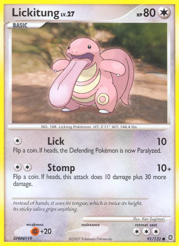 Lickitung, Secret Wonders #91