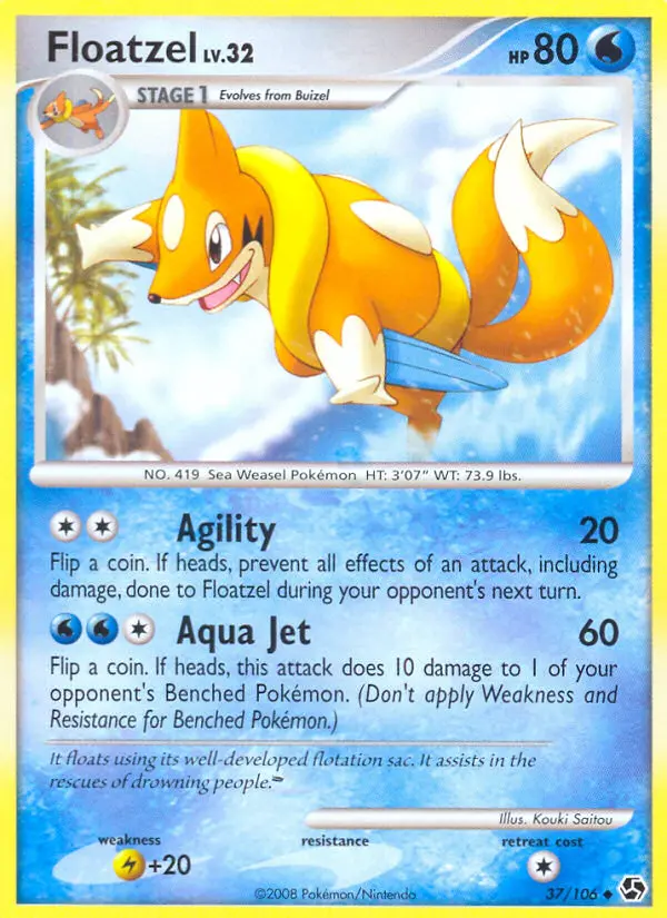 Floatzel, Great Encounters #37