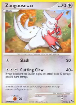 Zangoose, Great Encounters #59/106
