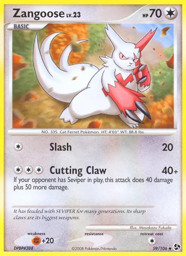 Zangoose, Great Encounters #59