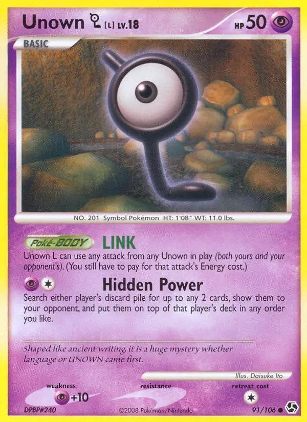 Unown L, Great Encounters #91