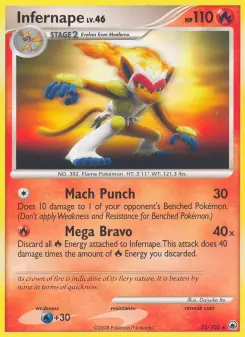 Infernape, Majestic Dawn #22/100