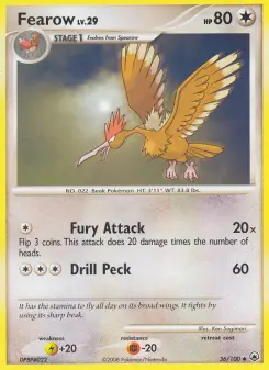 Fearow, Majestic Dawn #36/100
