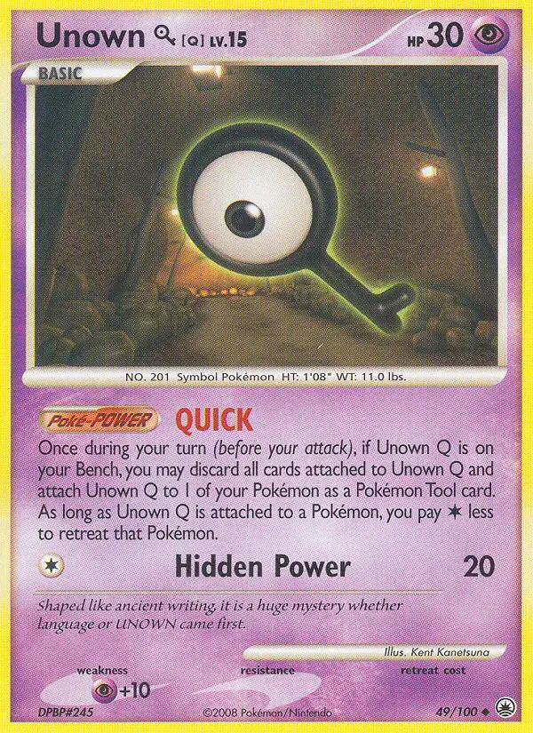 Unown Q, Majestic Dawn #49