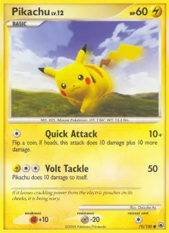 Pikachu, Majestic Dawn #70/100