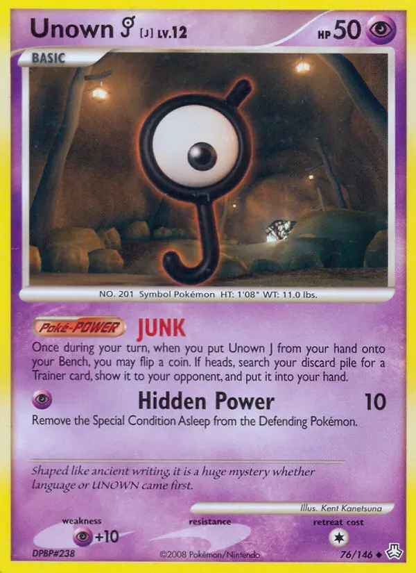 Unown J, Legends Awakened #76