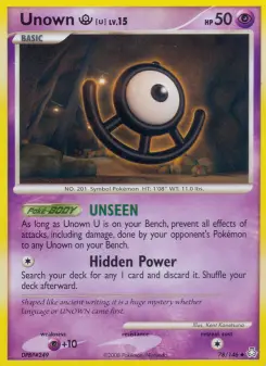 Unown U, Legends Awakened #78/146