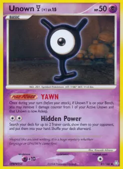 Unown Y, Legends Awakened #81/146