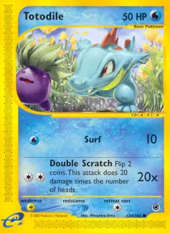 Totodile, Expedition Base Set #134/165