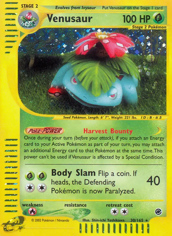 Venusaur, Expedition Base Set #30