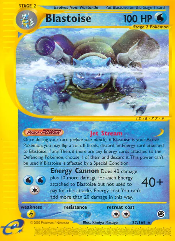 Blastoise, Expedition Base Set #37