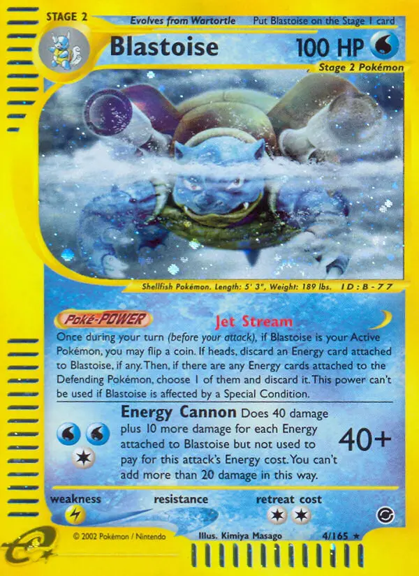 Blastoise, Expedition Base Set #4