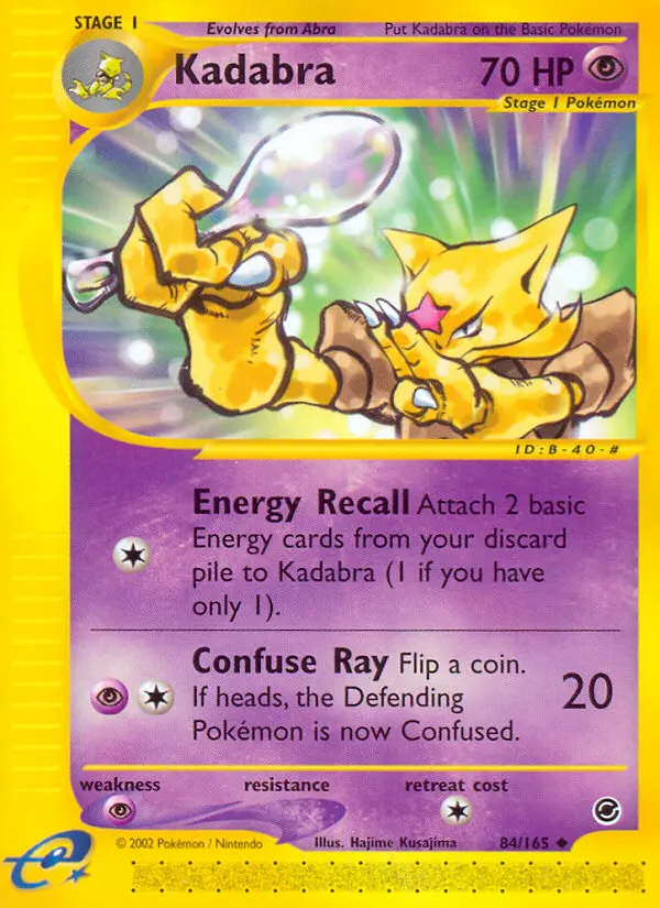 Kadabra, Expedition Base Set #84