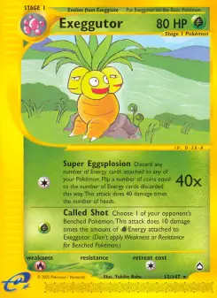 Exeggutor, Aquapolis #12/147