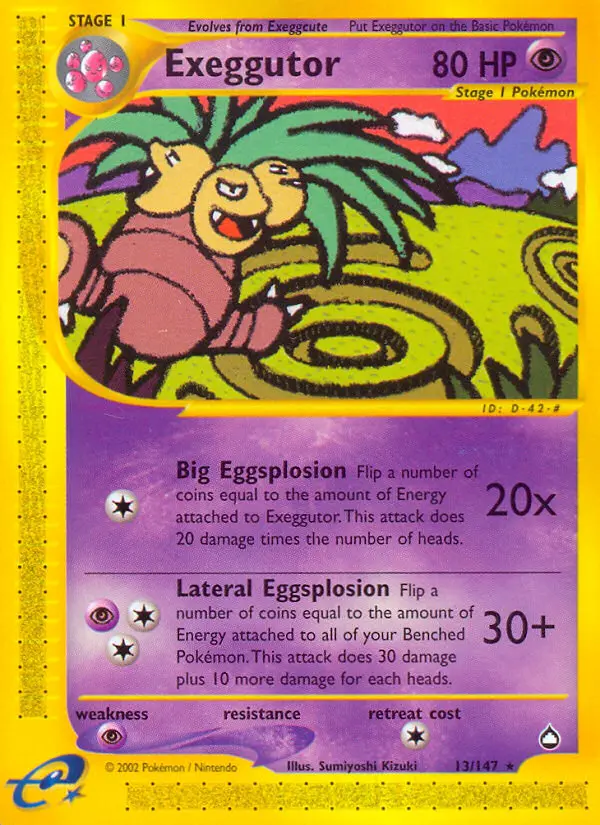 Exeggutor, Aquapolis #13
