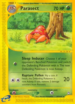 Parasect, Aquapolis #27/147