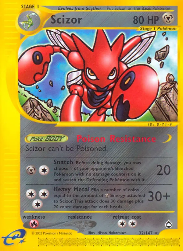 Scizor, Aquapolis #32