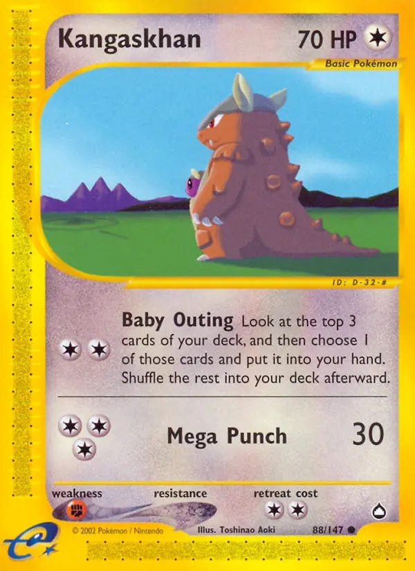 Kangaskhan, Aquapolis #88