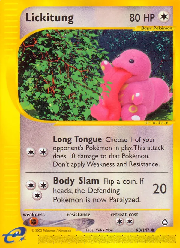 Lickitung, Aquapolis #90