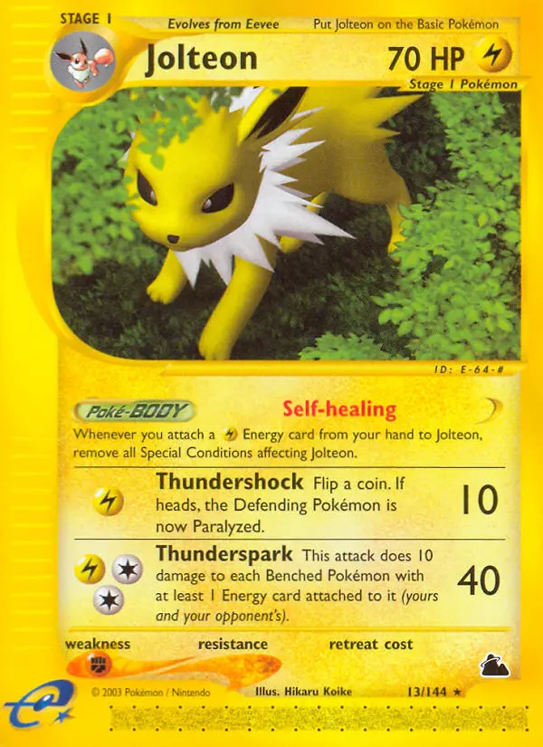 Jolteon, Skyridge #13