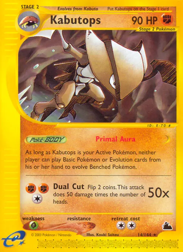 Kabutops, Skyridge #14