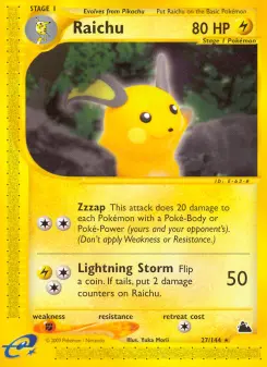 Raichu, Skyridge #27/144