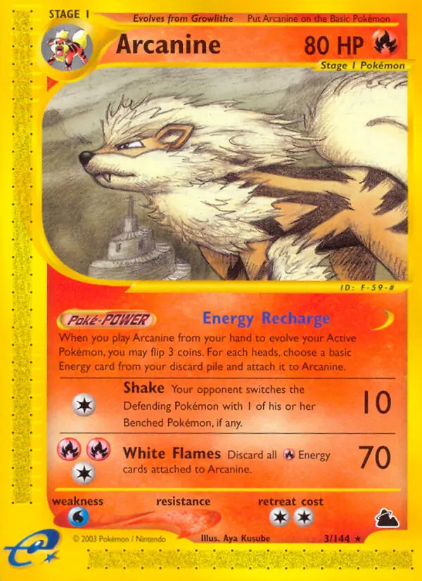 Arcanine, Skyridge #3