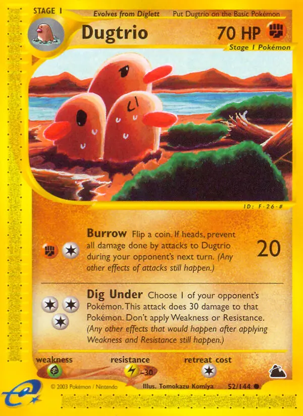 Dugtrio, Skyridge #52