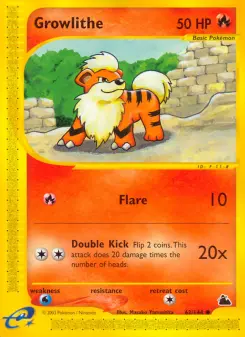 Growlithe, Skyridge #62/144