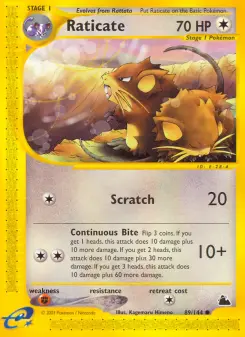Raticate, Skyridge #89/144