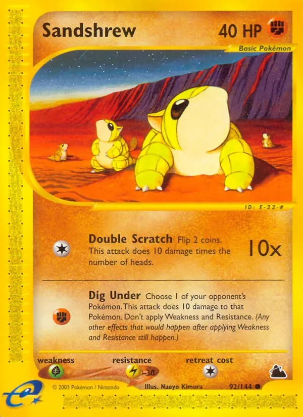 Sandshrew, Skyridge #92