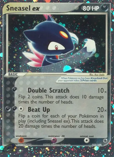 Sneasel ex, Ruby & Sapphire #103