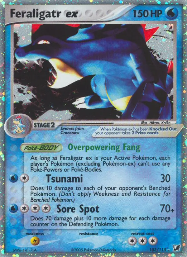 Feraligatr ex, Unseen Forces #103