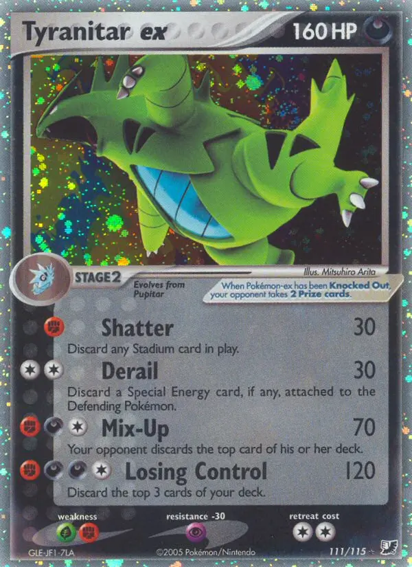Tyranitar ex, Unseen Forces #111
