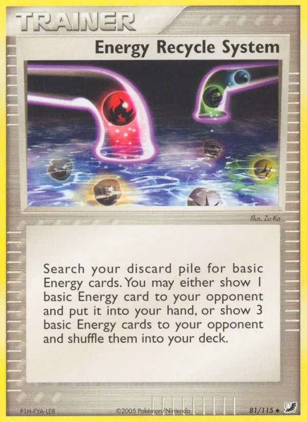 Energy Recycle System, Unseen Forces #81
