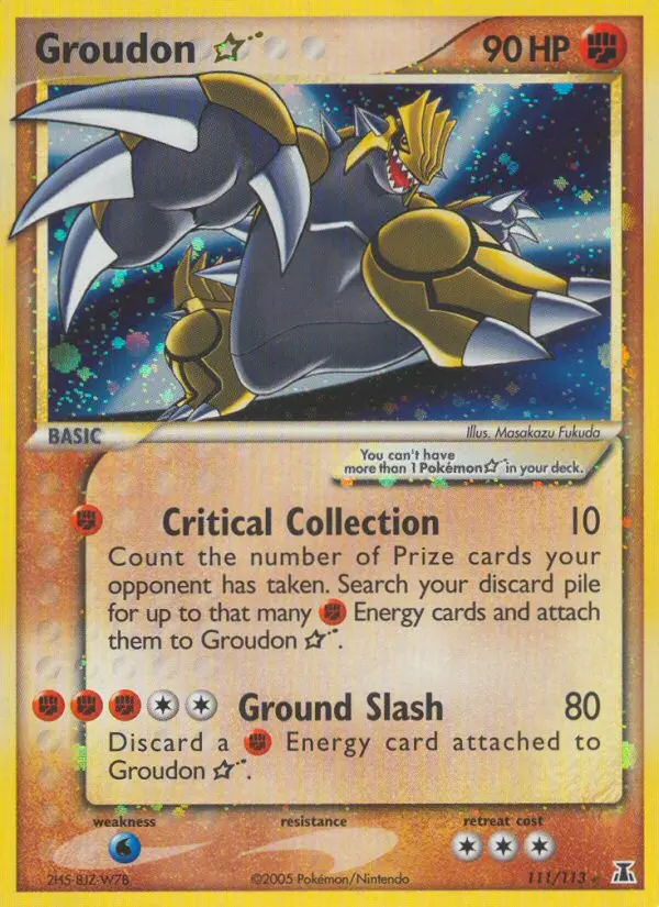 Groudon Star, Delta Species #111