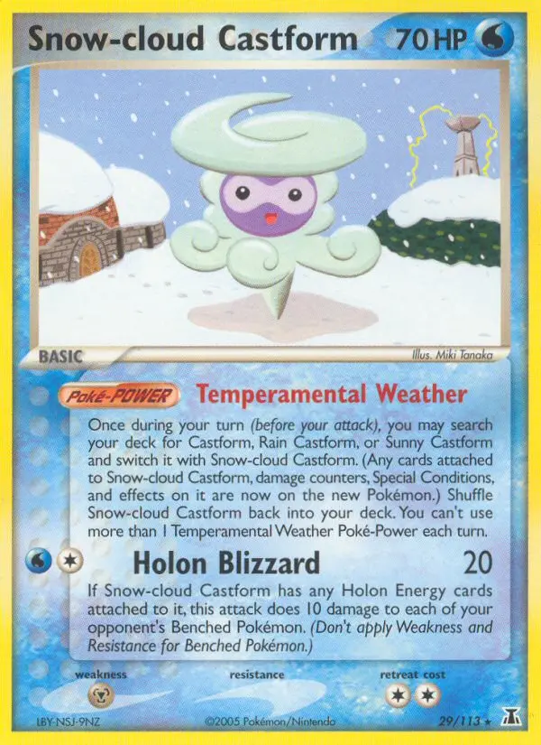 Snow-cloud Castform, Delta Species #29