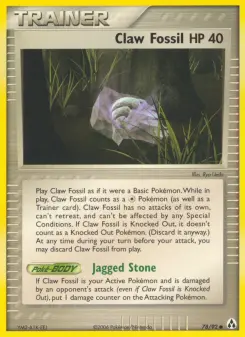 Claw Fossil, Legend Maker #78/92