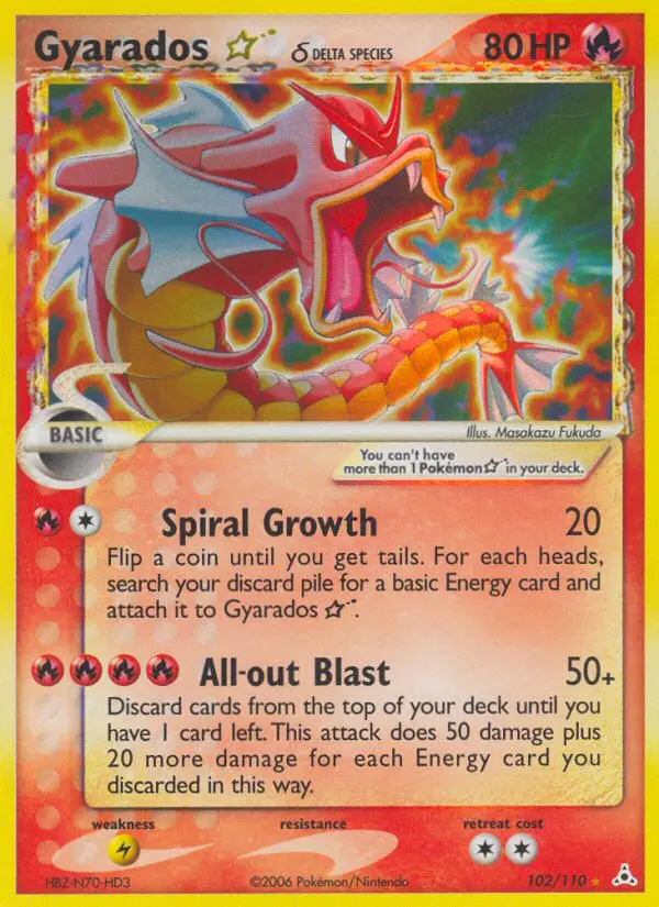 Gyarados ☆ δ, Holon Phantoms #102